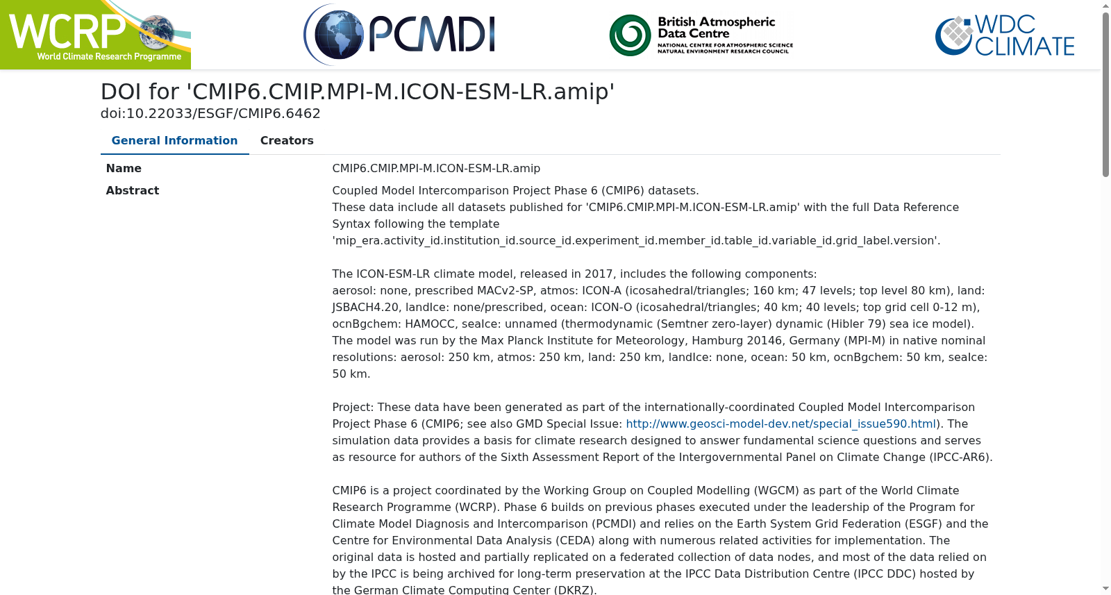 MPI-M ICON-ESM-LR model output prepared for CMIP6 CMIP amip 数据集图片