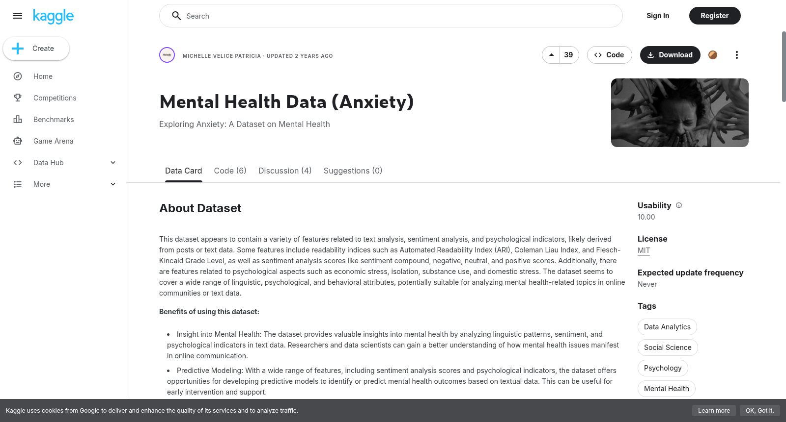 Mental Health Data (Anxiety) 数据集图片