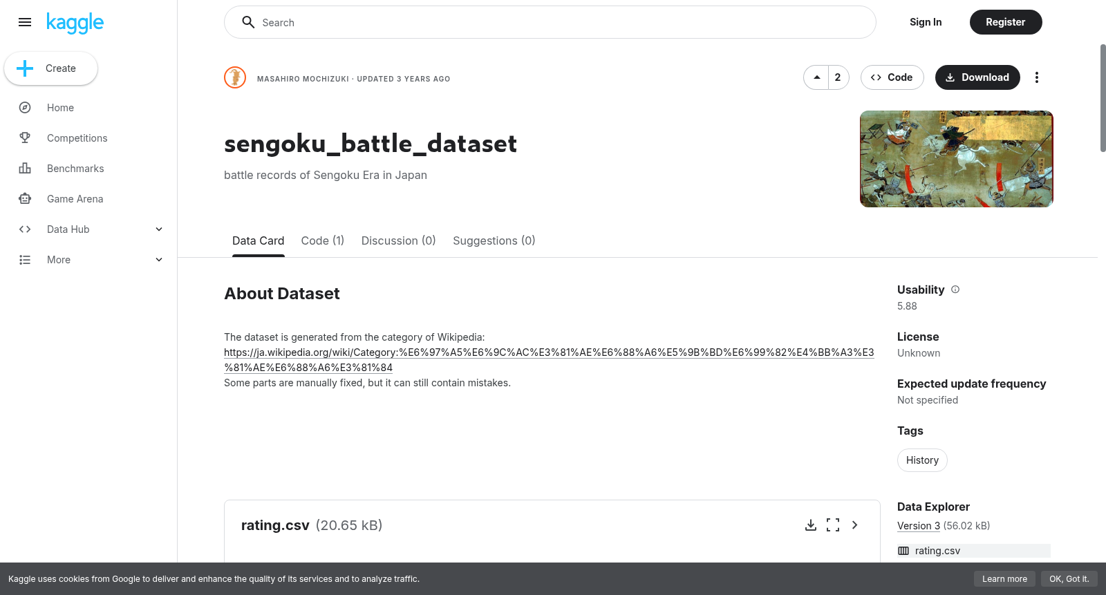 sengoku_battle_dataset 数据集图片