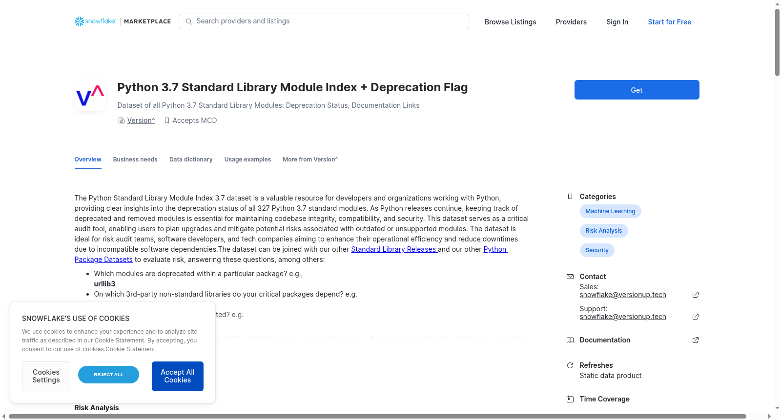 Python 3.7 Standard Library Module Index + Deprecation Flag 数据集图片