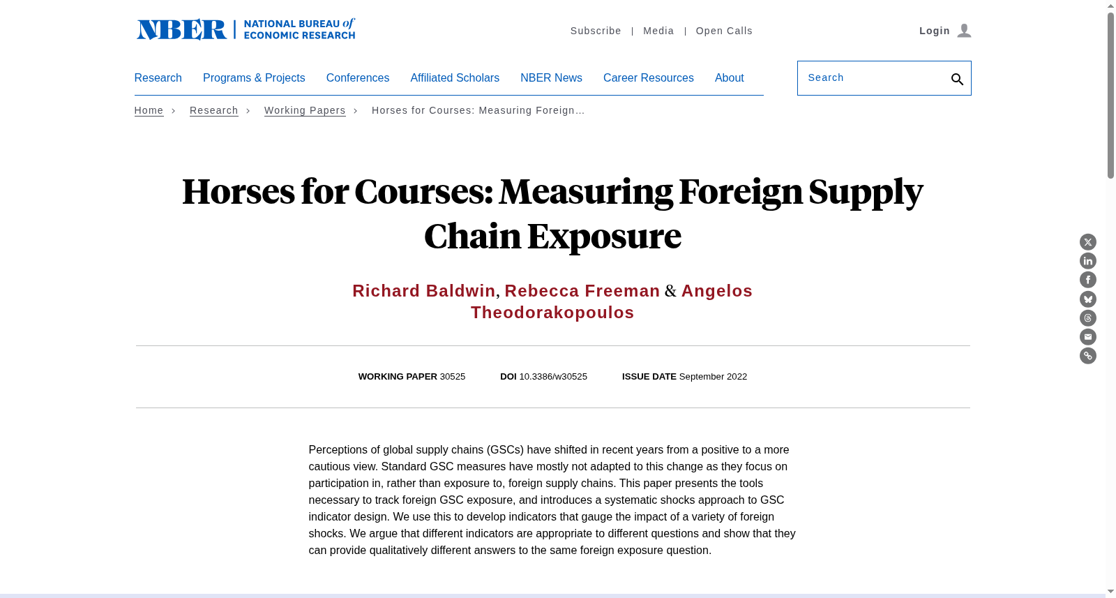 Horses for Courses: Measuring Foreign Supply Chain Exposure 数据集图片