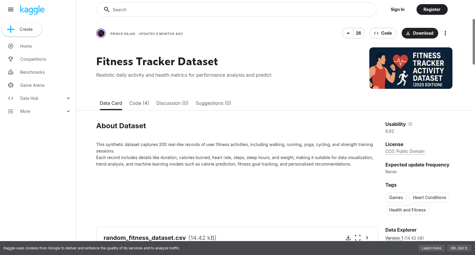 Fitness Tracker Dataset 数据集图片