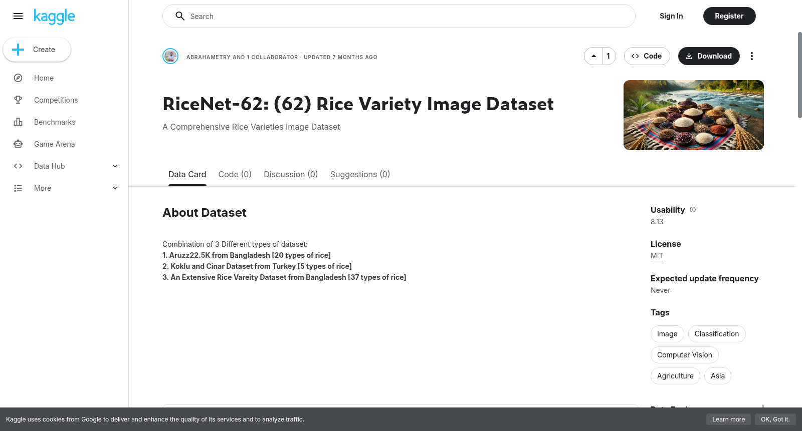 RiceNet-62: (62) Rice Variety Image Dataset 数据集图片