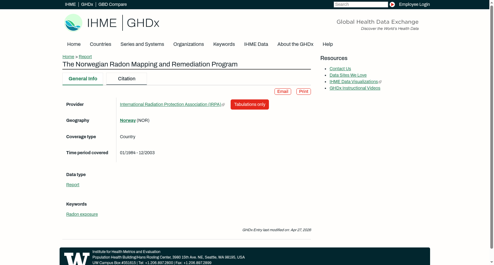 The Norwegian Radon Mapping and Remediation Program 数据集图片