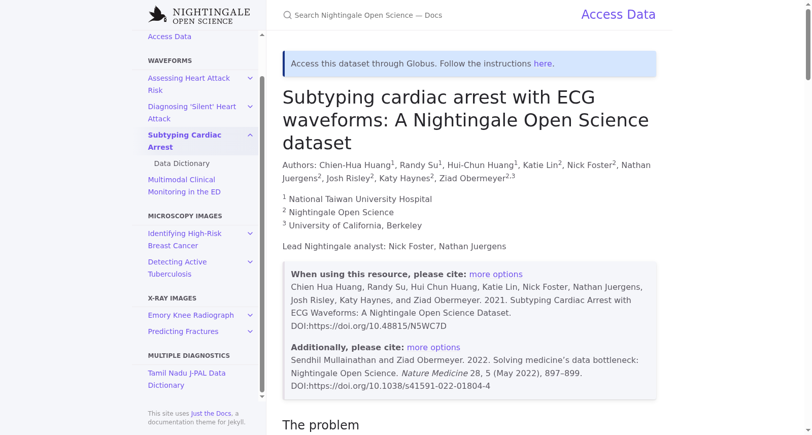 Subtyping cardiac arrest with ECG waveforms 数据集图片