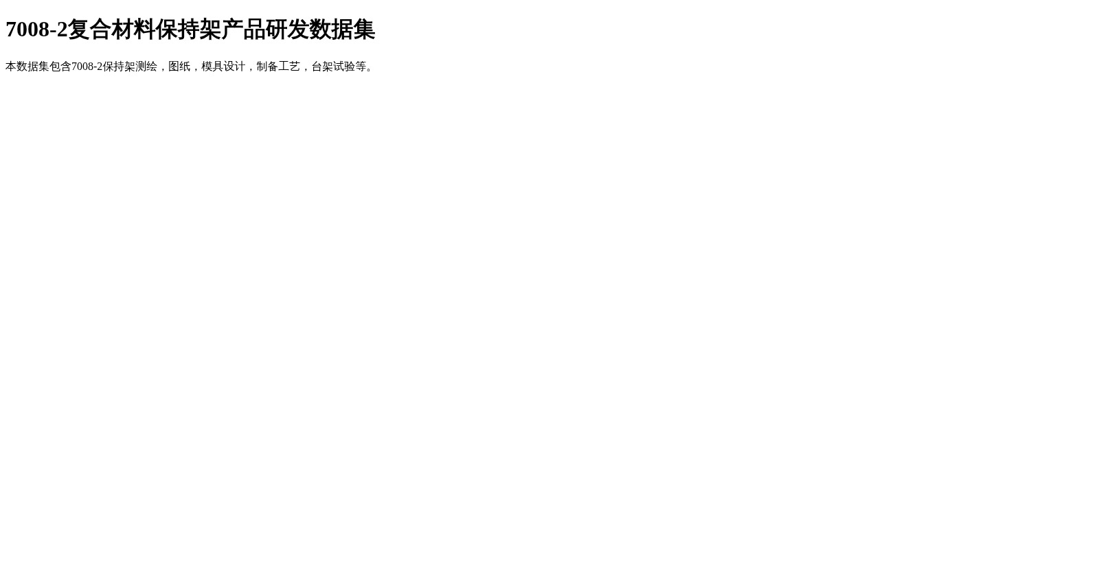 7008-2复合材料保持架产品研发数据集 数据集图片