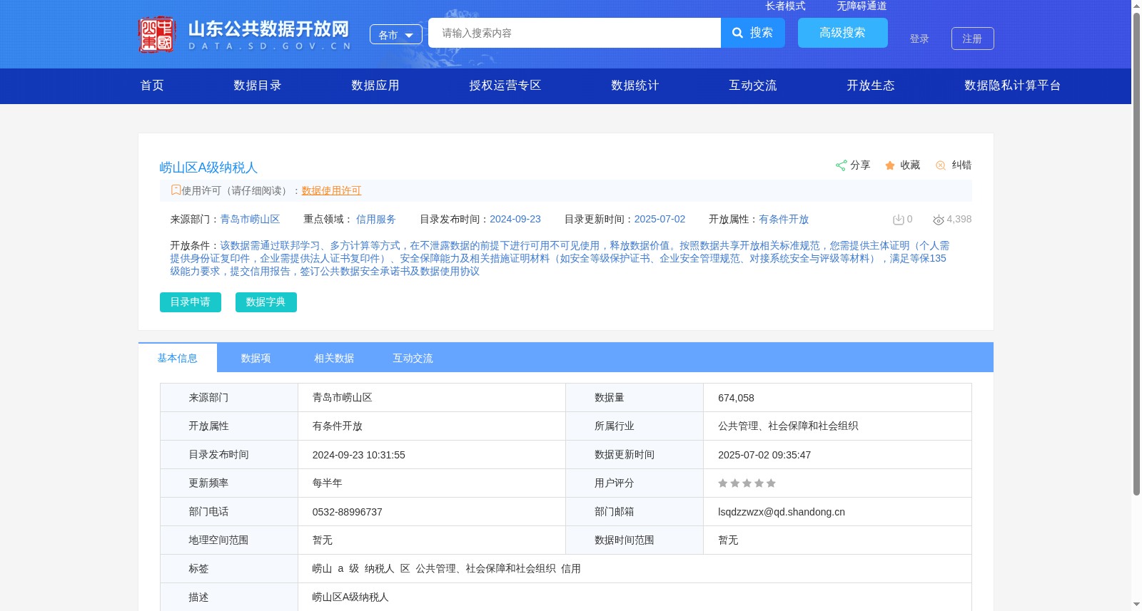 崂山区A级纳税人 数据集图片