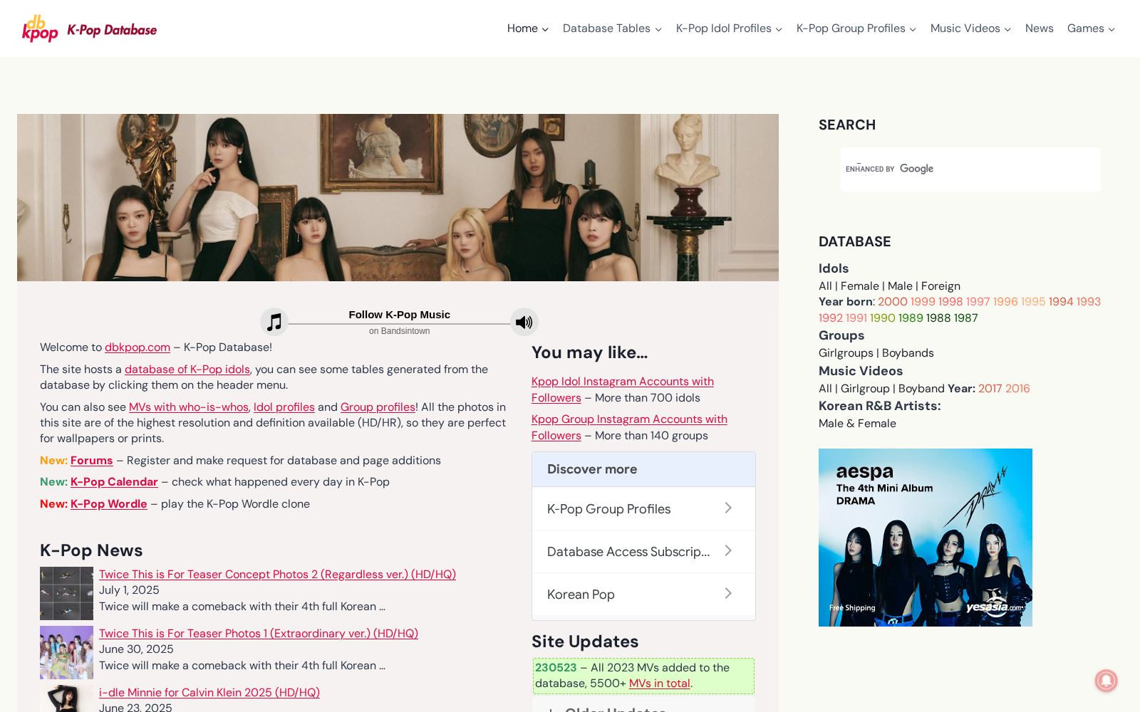 K-Pop Database 数据集图片