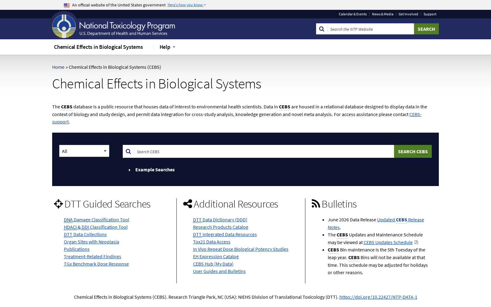 Chemical Effects in Biological Systems 数据集图片