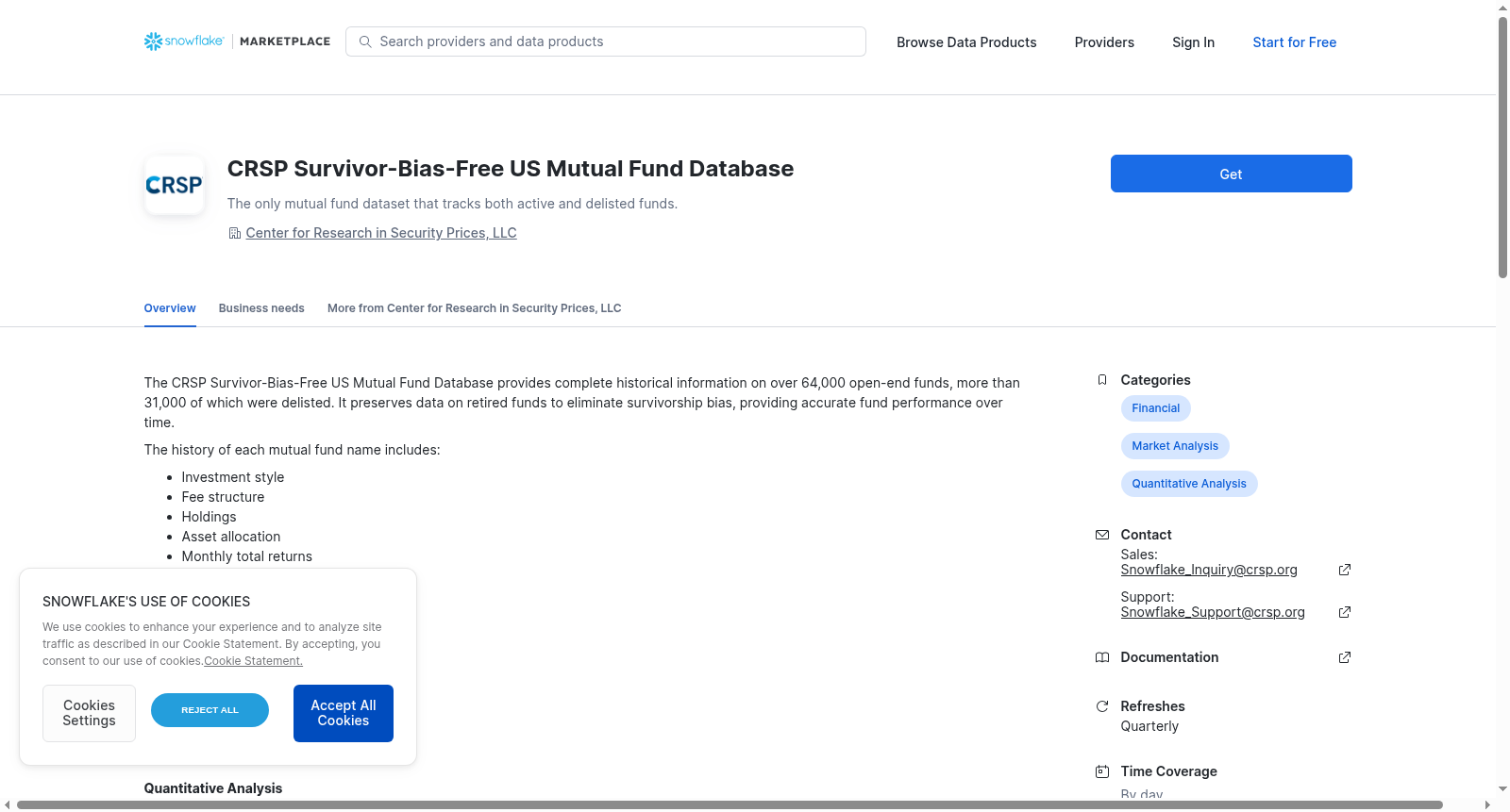 CRSP Survivor-Bias-Free US Mutual Fund Database 数据集图片