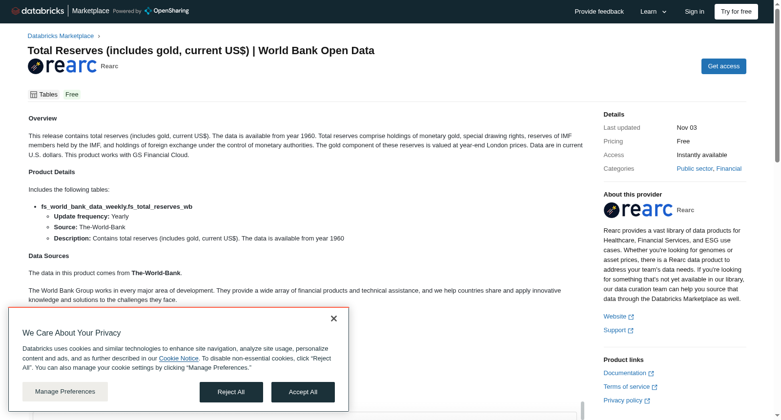 Total Reserves (includes gold, current US$) | World Bank Open Data 数据集图片