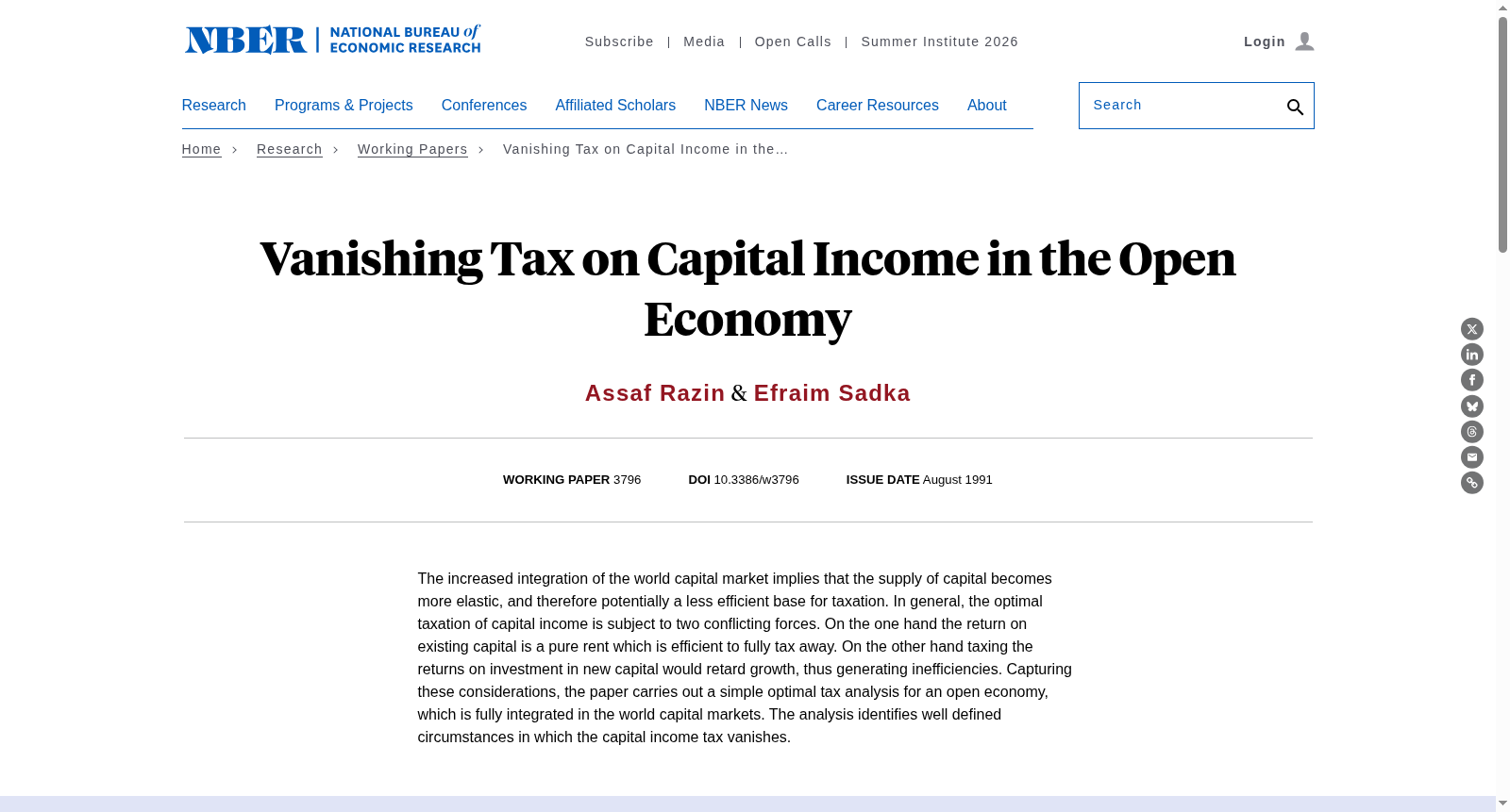 Vanishing Tax on Capital Income in the Open Economy 数据集图片