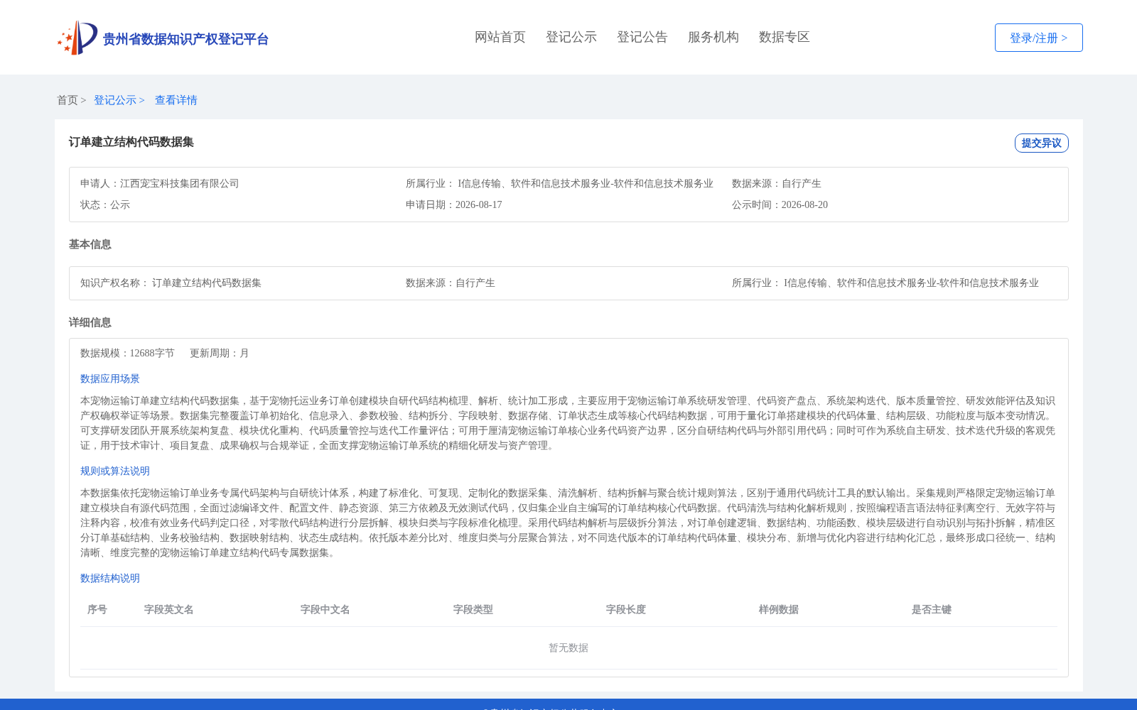 订单建立结构代码数据集 数据集图片