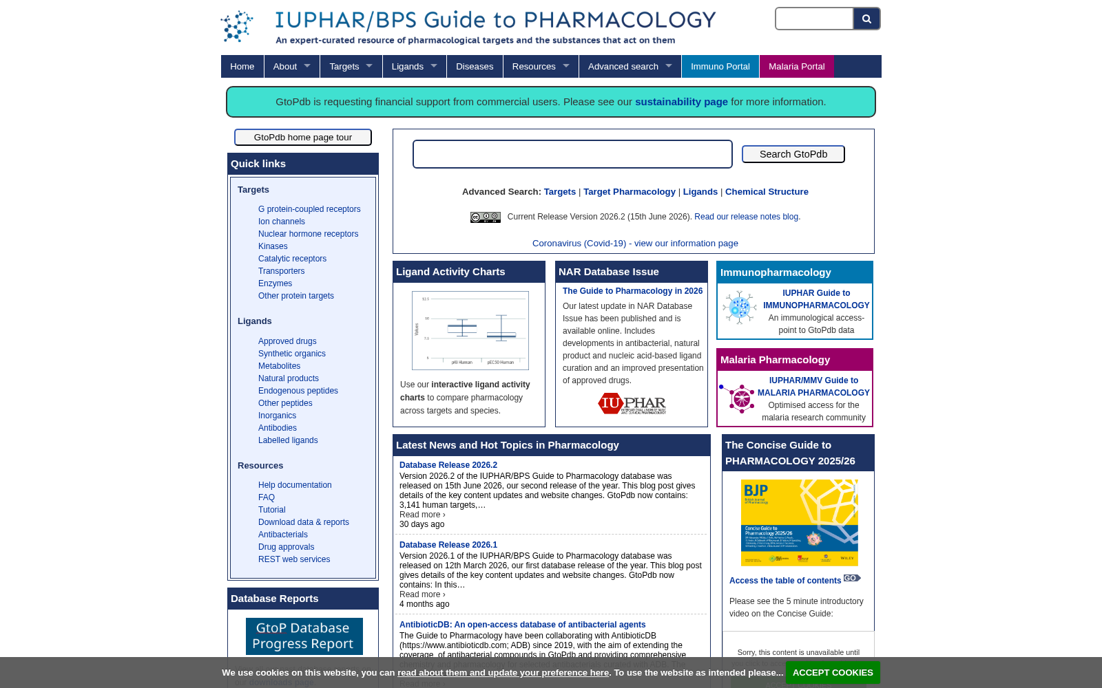 IUPHAR/BPS Guide to Pharmacology 数据集图片