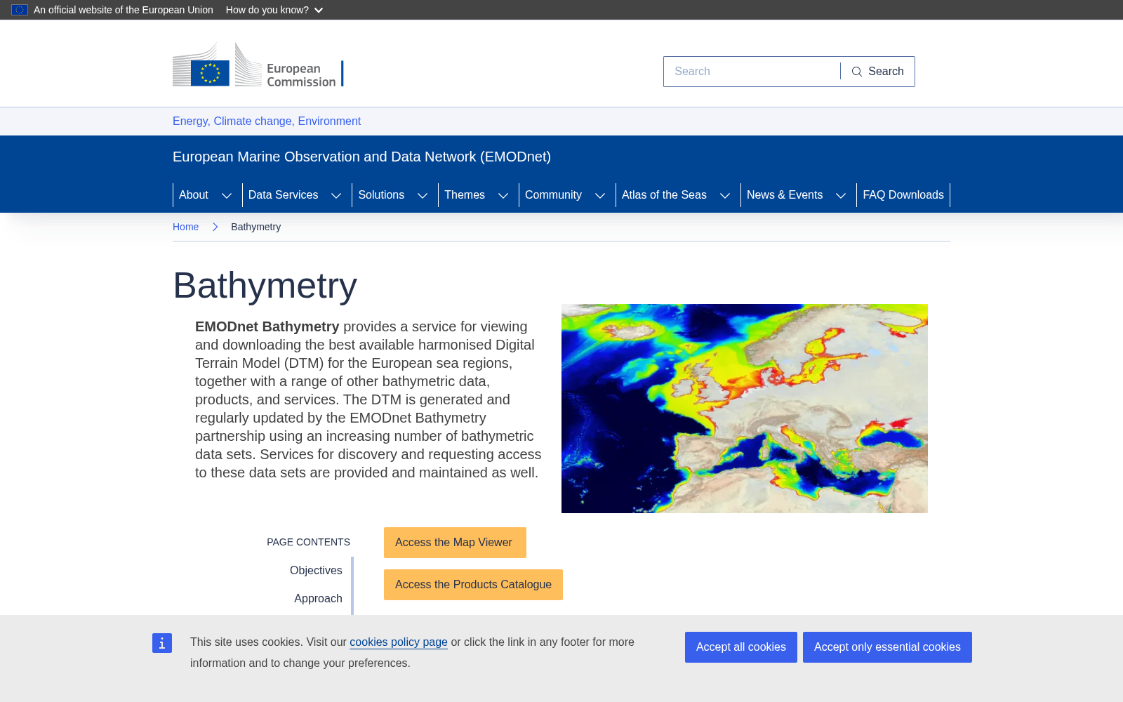 EMODnet Bathymetry 数据集图片