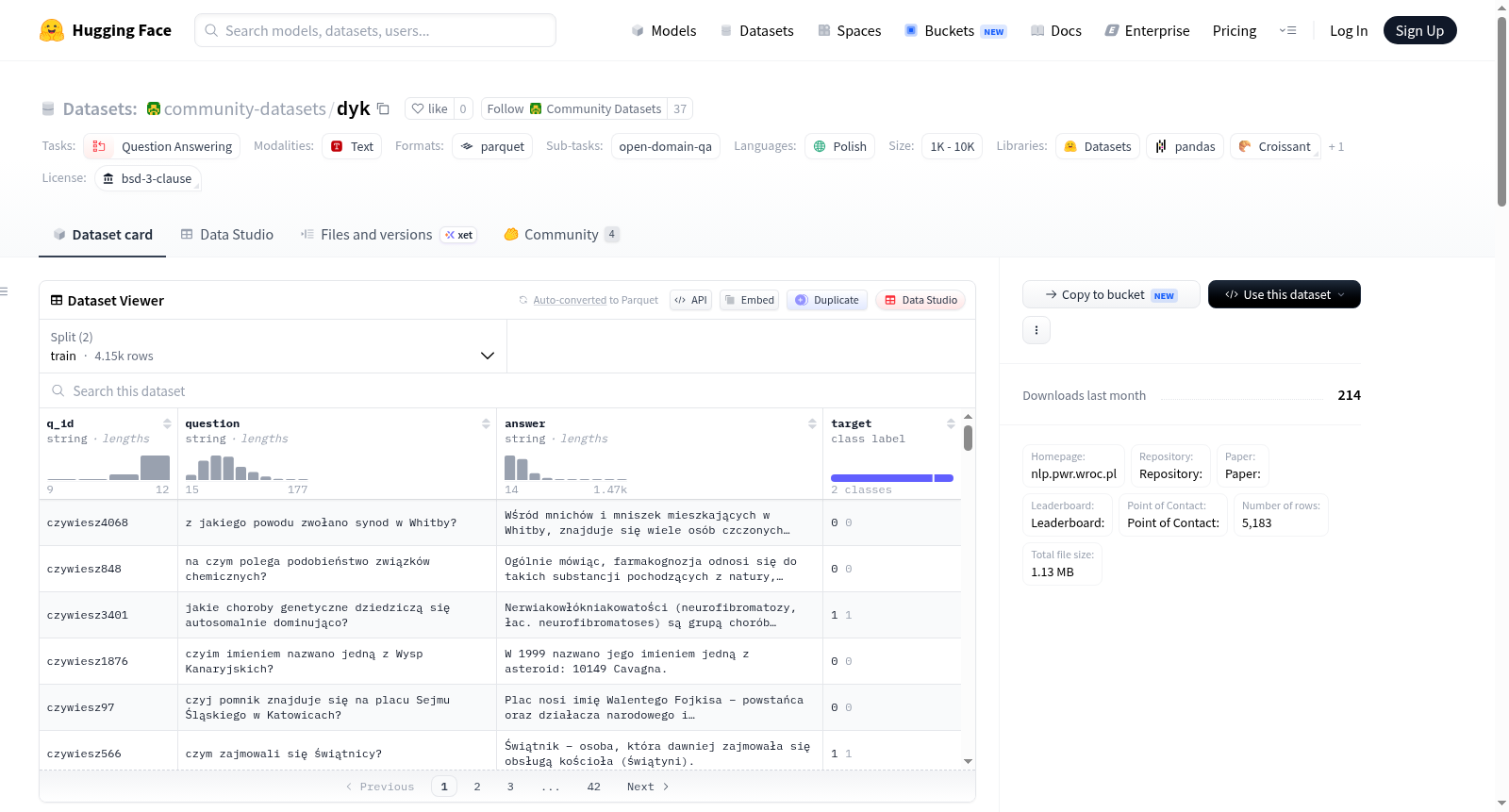 community-datasets/dyk 数据集图片