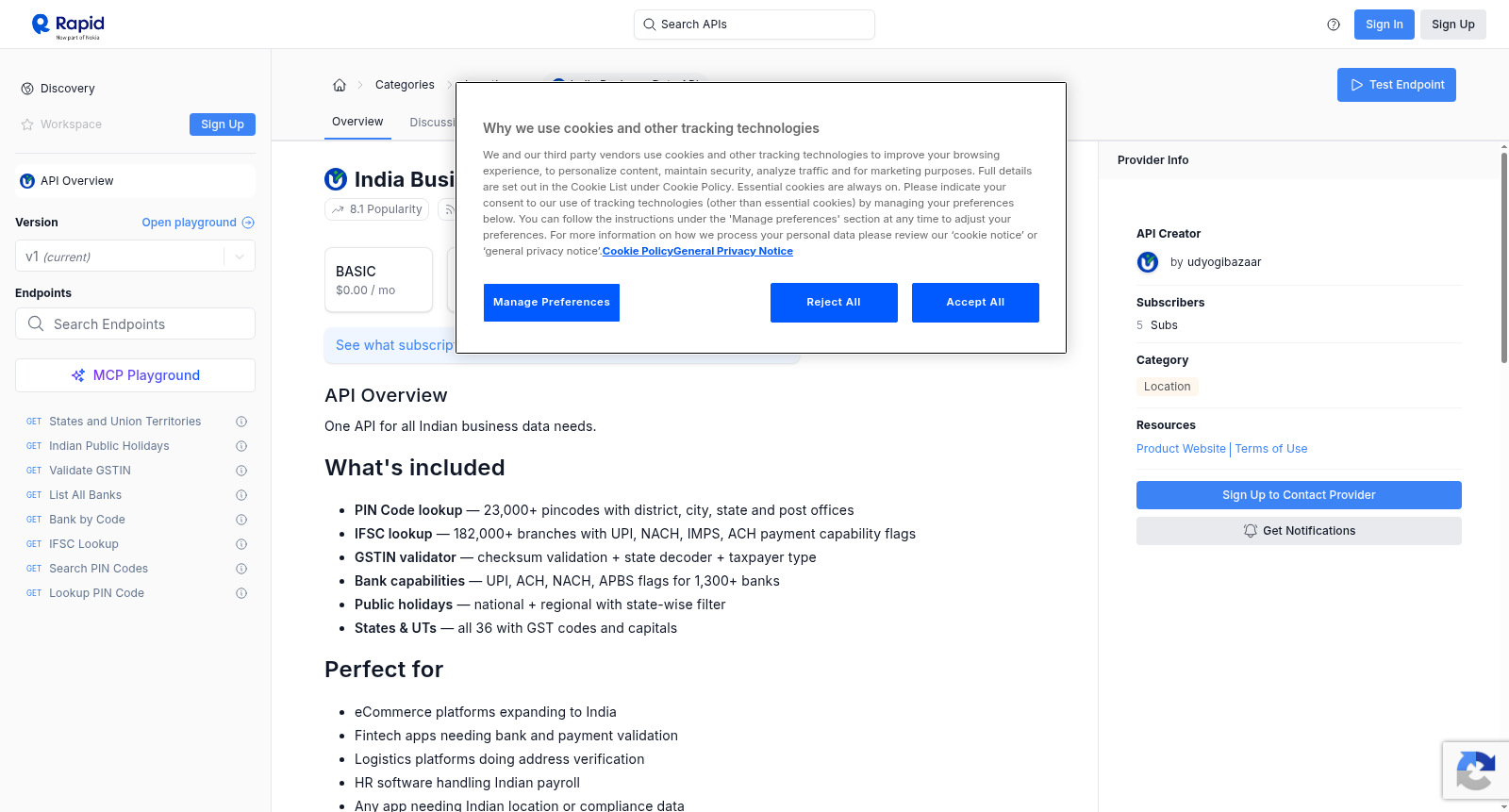 India Business Data API 数据集图片