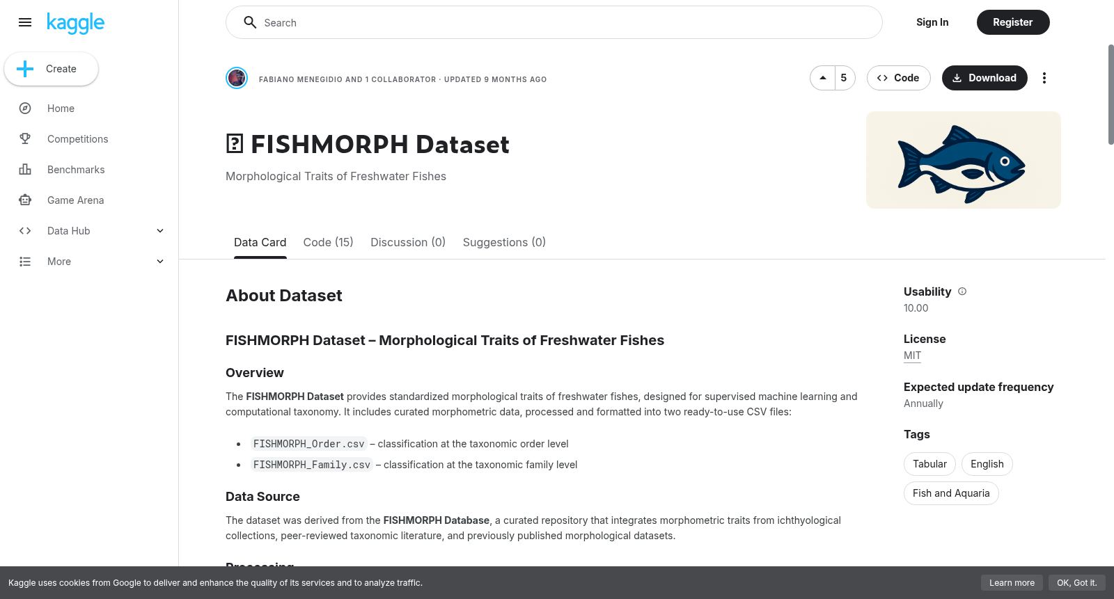 🐟 FISHMORPH Dataset 数据集图片