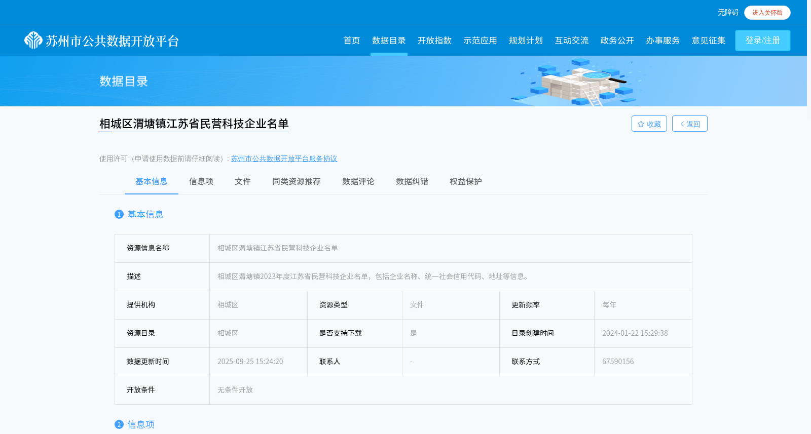 相城区渭塘镇江苏省民营科技企业名单 数据集图片