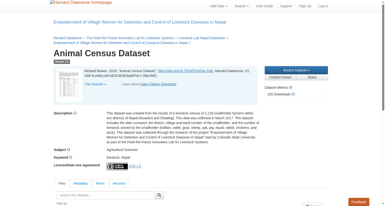 Animal Census Dataset 数据集图片