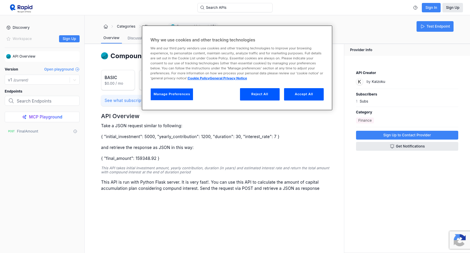 Compound Interest API 数据集图片