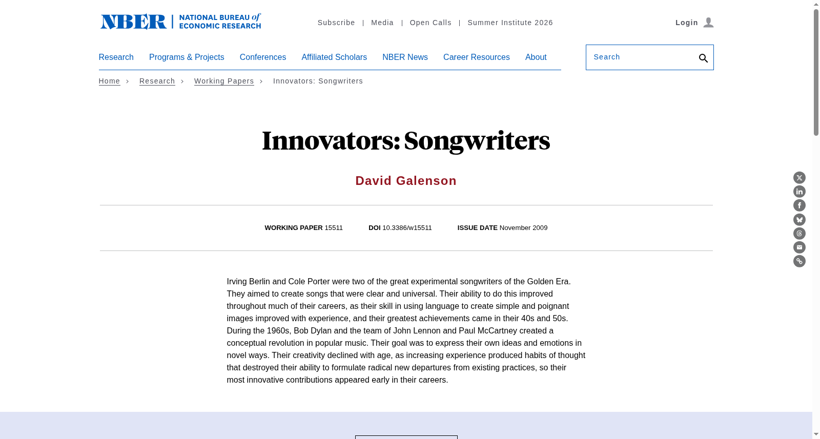 Innovators: Songwriters 数据集图片