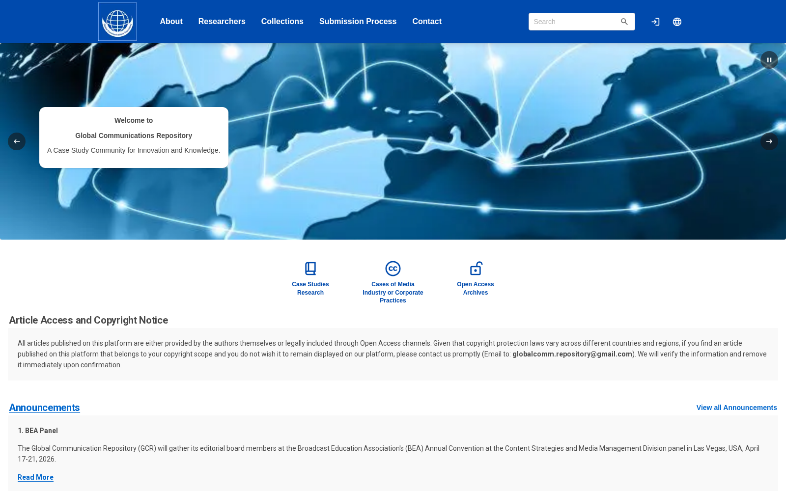 Global Communications Repository 数据集图片