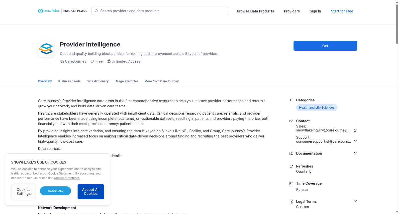Provider Intelligence 数据集图片