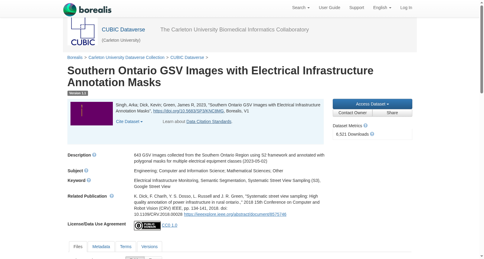 Southern Ontario GSV Images with Electrical Infrastructure Annotation Masks 数据集图片