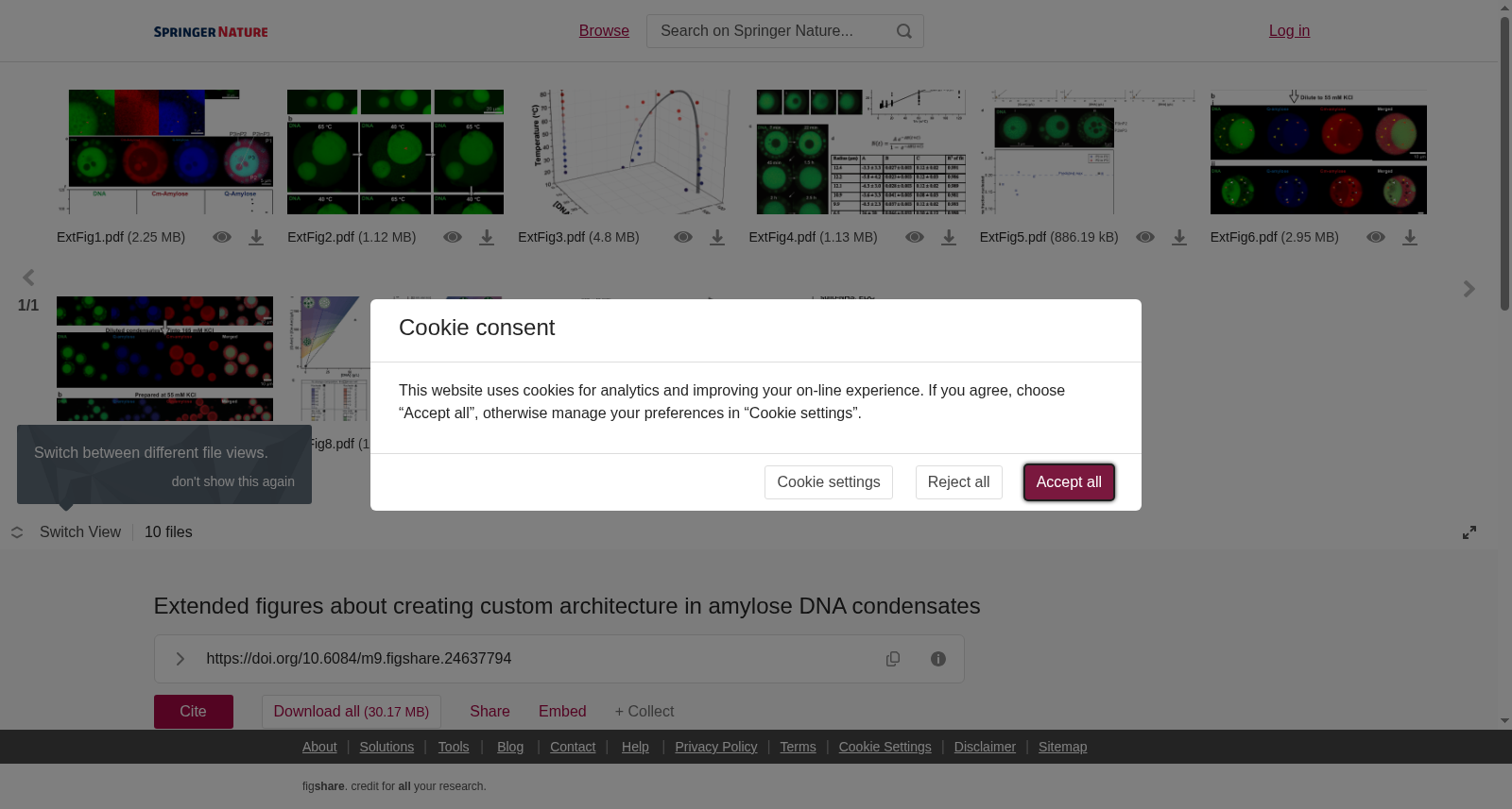 Extended figures about creating custom architecture in amylose DNA condensates 数据集图片