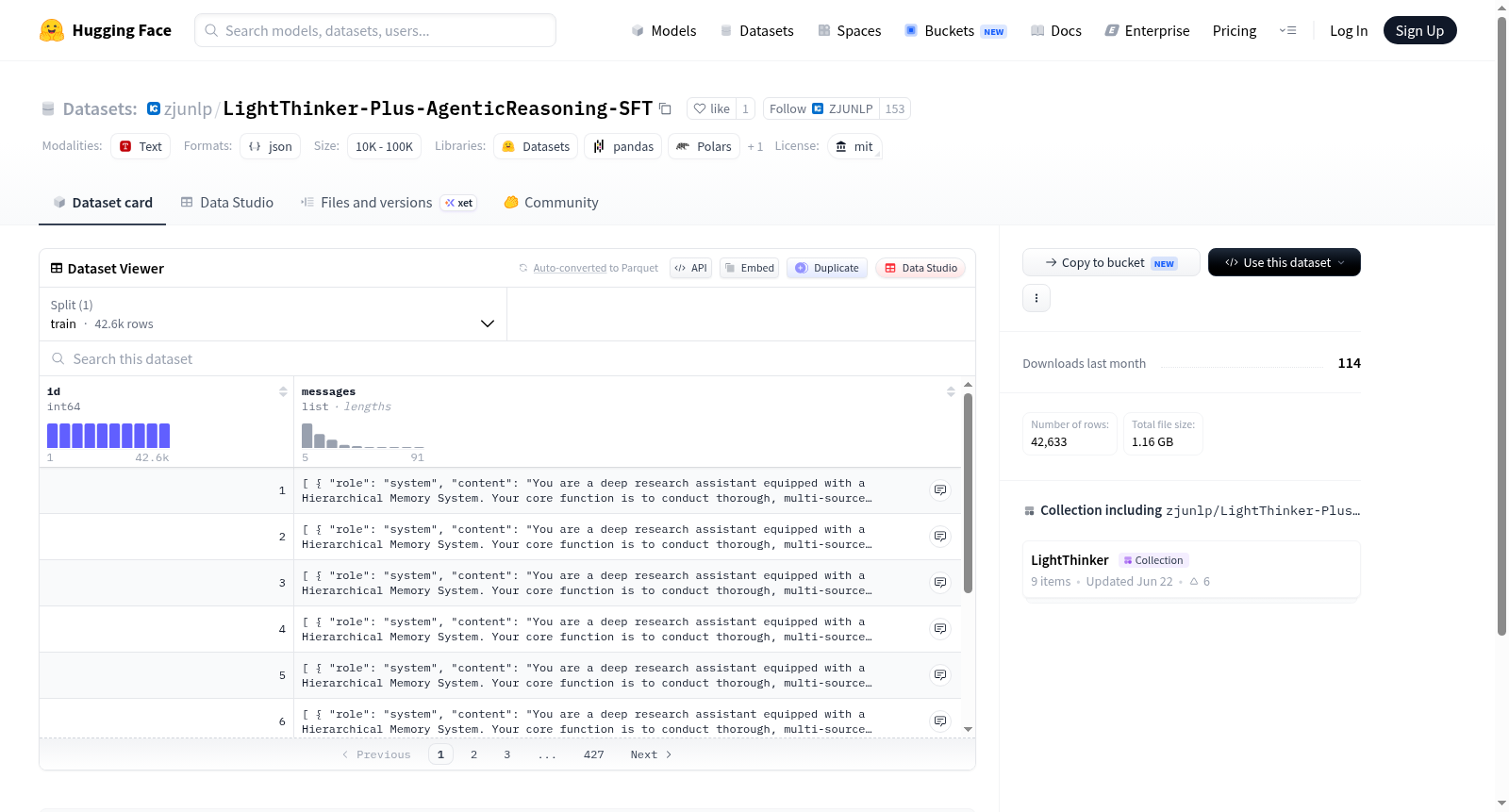 zjunlp/LightThinker-Plus-AgenticReasoning-SFT 数据集图片