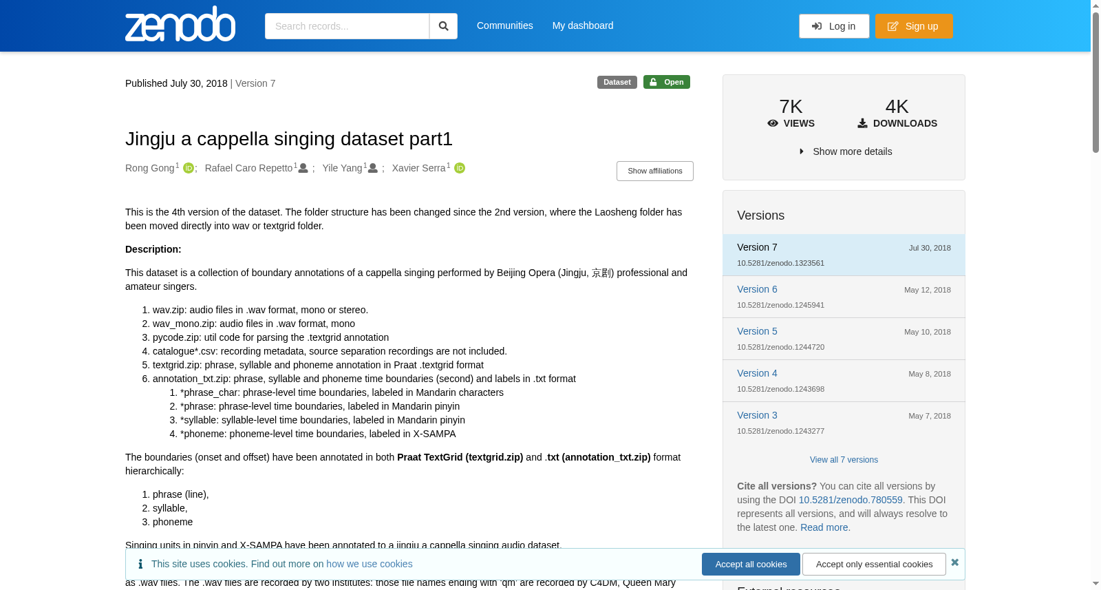Jingju a cappella singing dataset part1 数据集图片