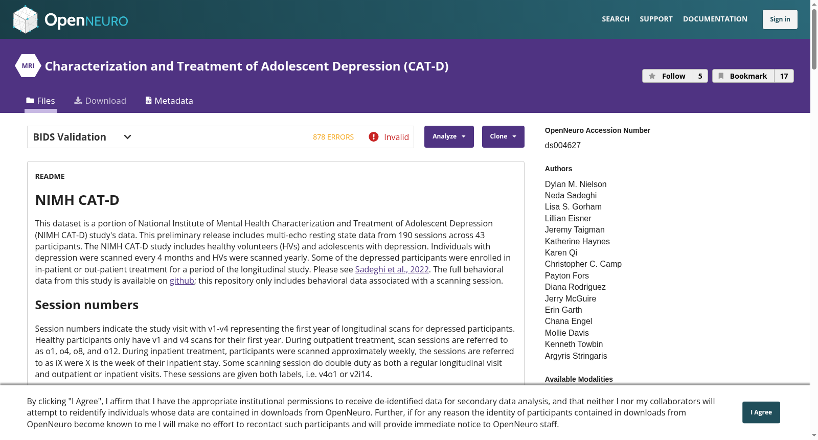 Characterization and Treatment of Adolescent Depression (CAT-D) 数据集图片