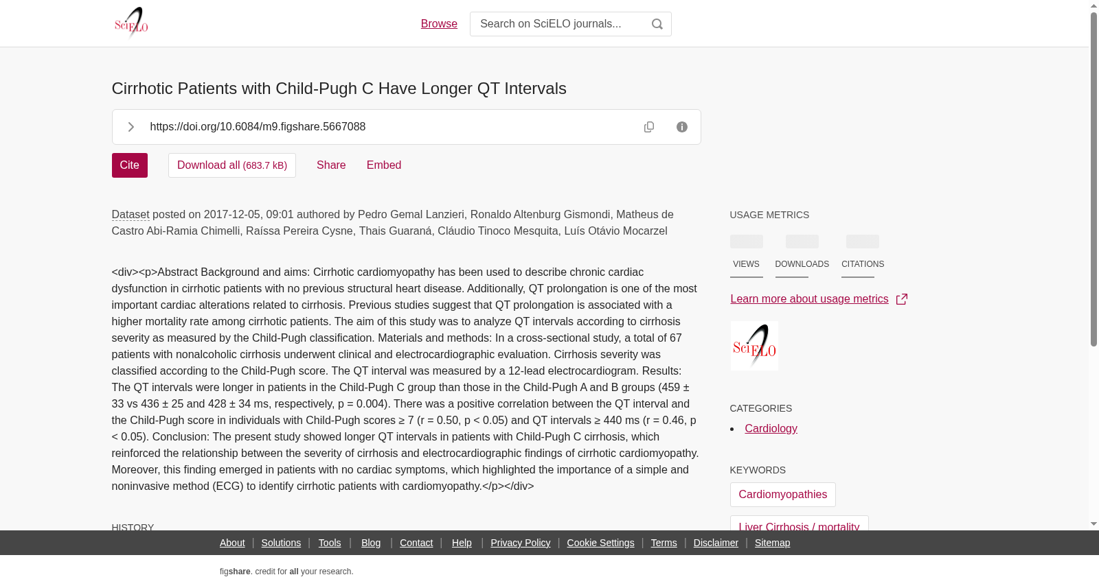 Cirrhotic Patients with Child-Pugh C Have Longer QT Intervals 数据集图片