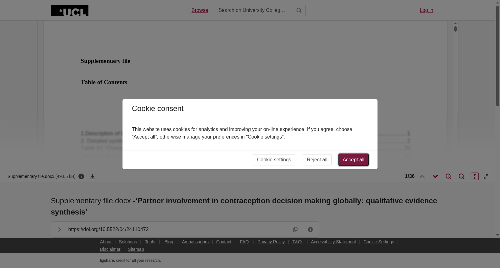 Supplementary file.docx -<b>‘Partner involvement in contraception decision making globally: qualitative evidence synthesis’</b> 数据集图片
