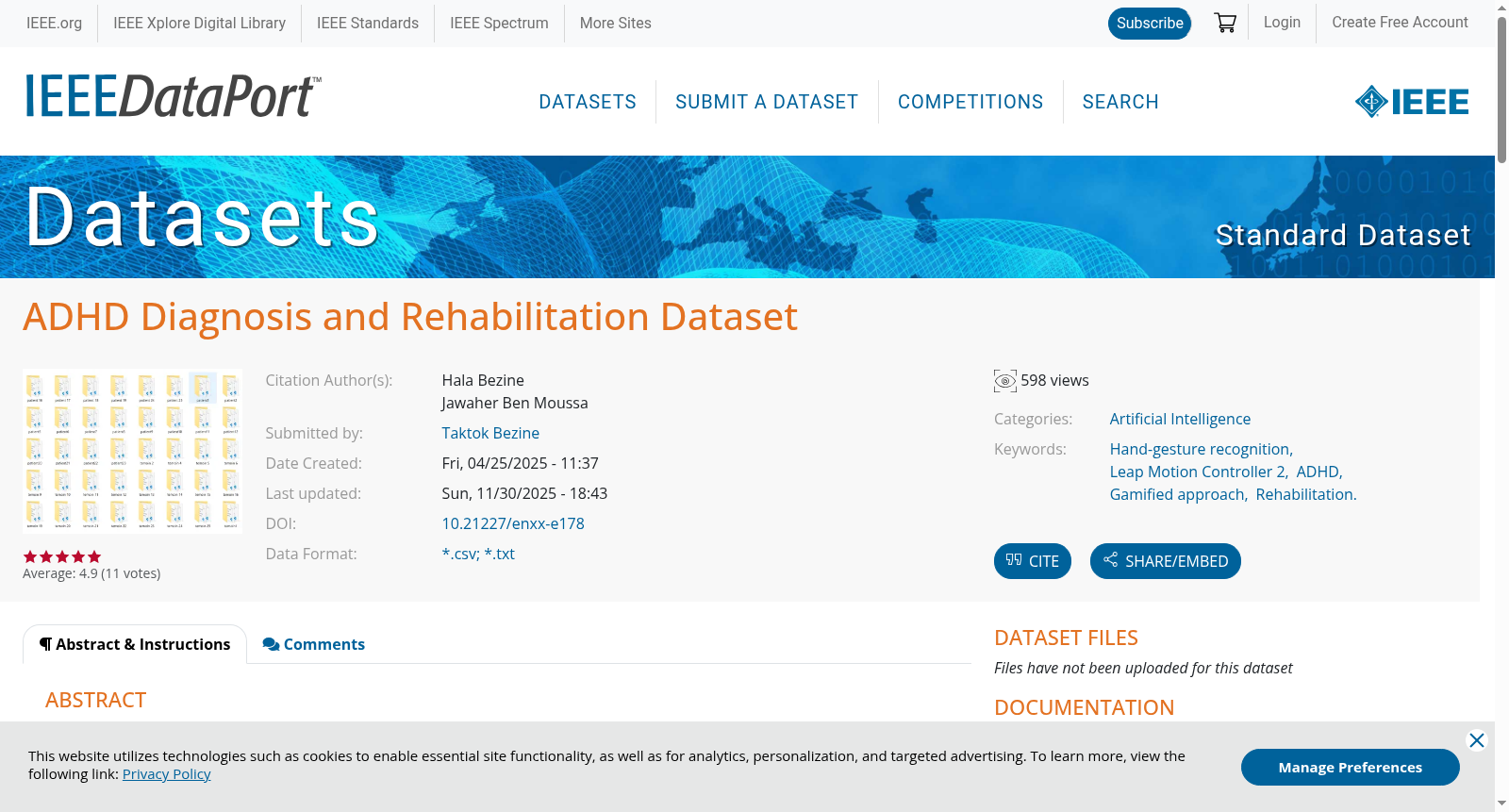 ADHD Diagnosis and Rehabilitation Dataset 数据集图片