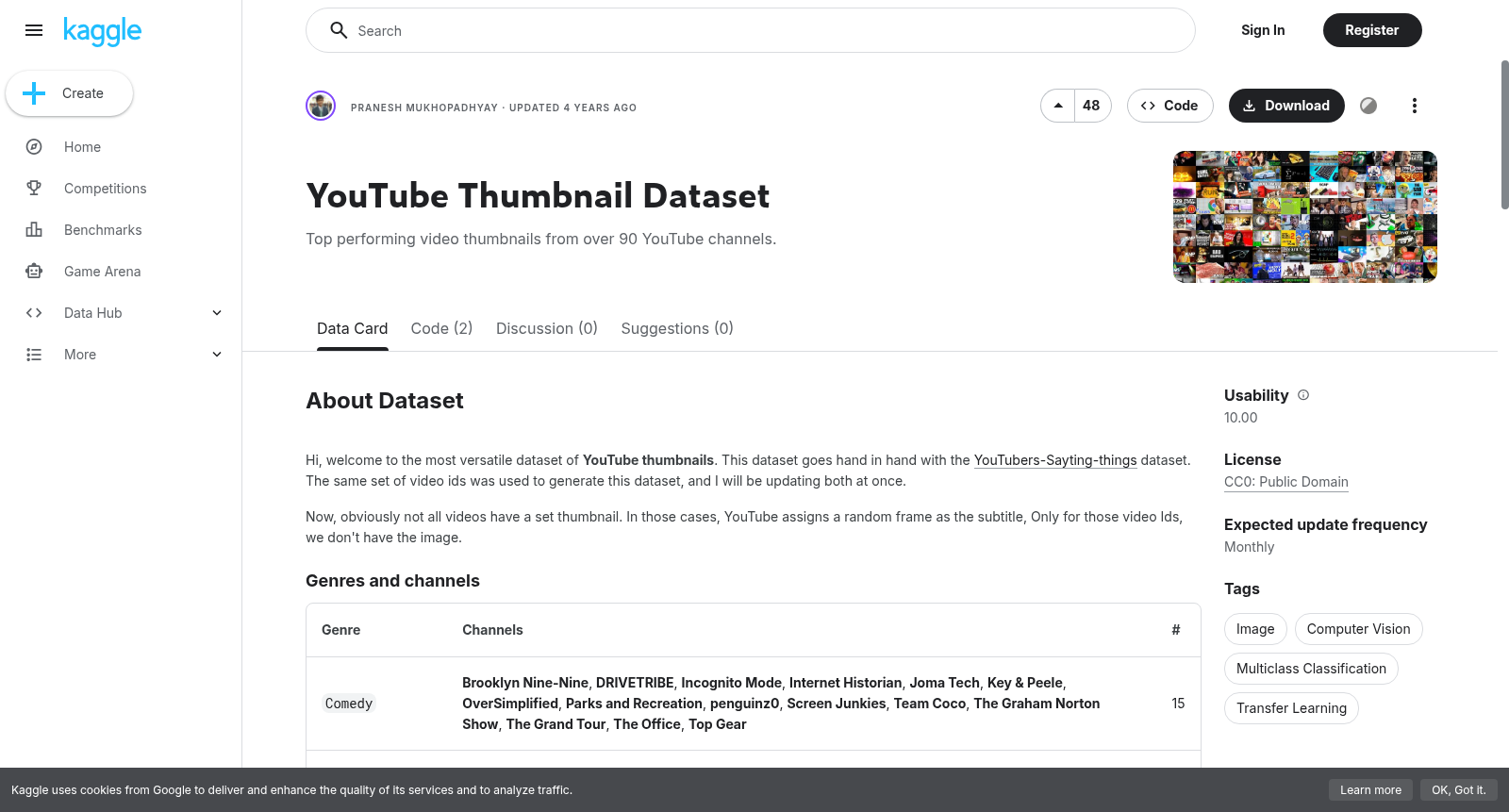YouTube Thumbnail Dataset 数据集图片