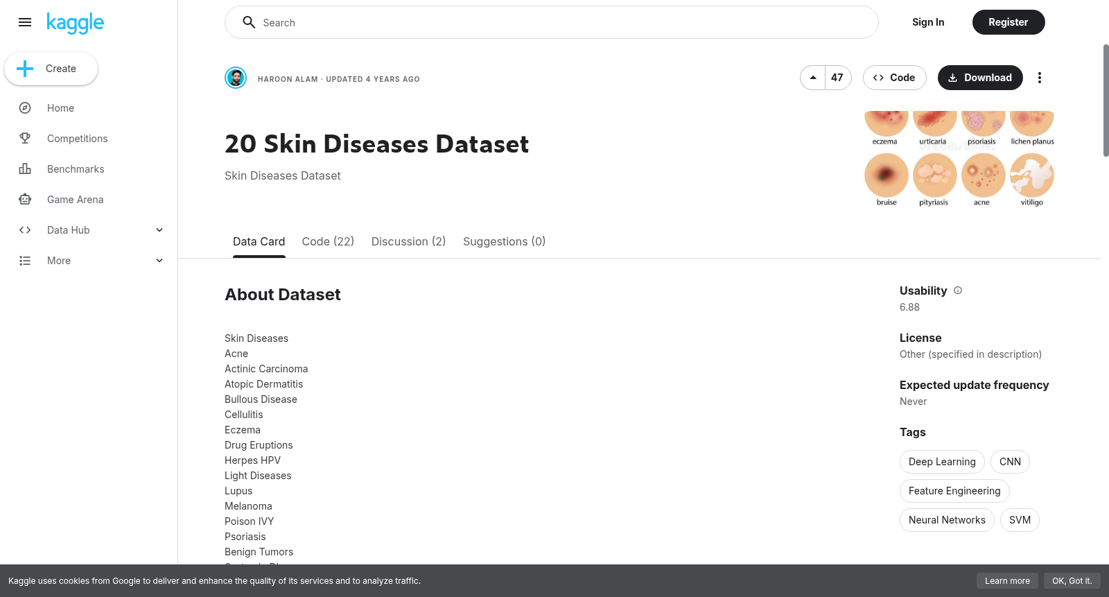20 Skin Diseases Dataset 数据集图片