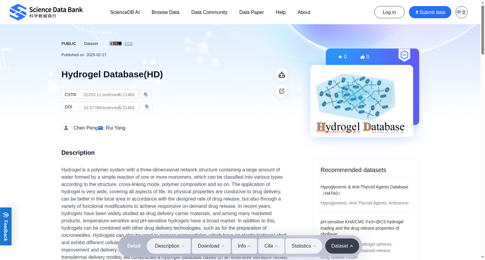 Hydrogel Database(HD) 数据集图片