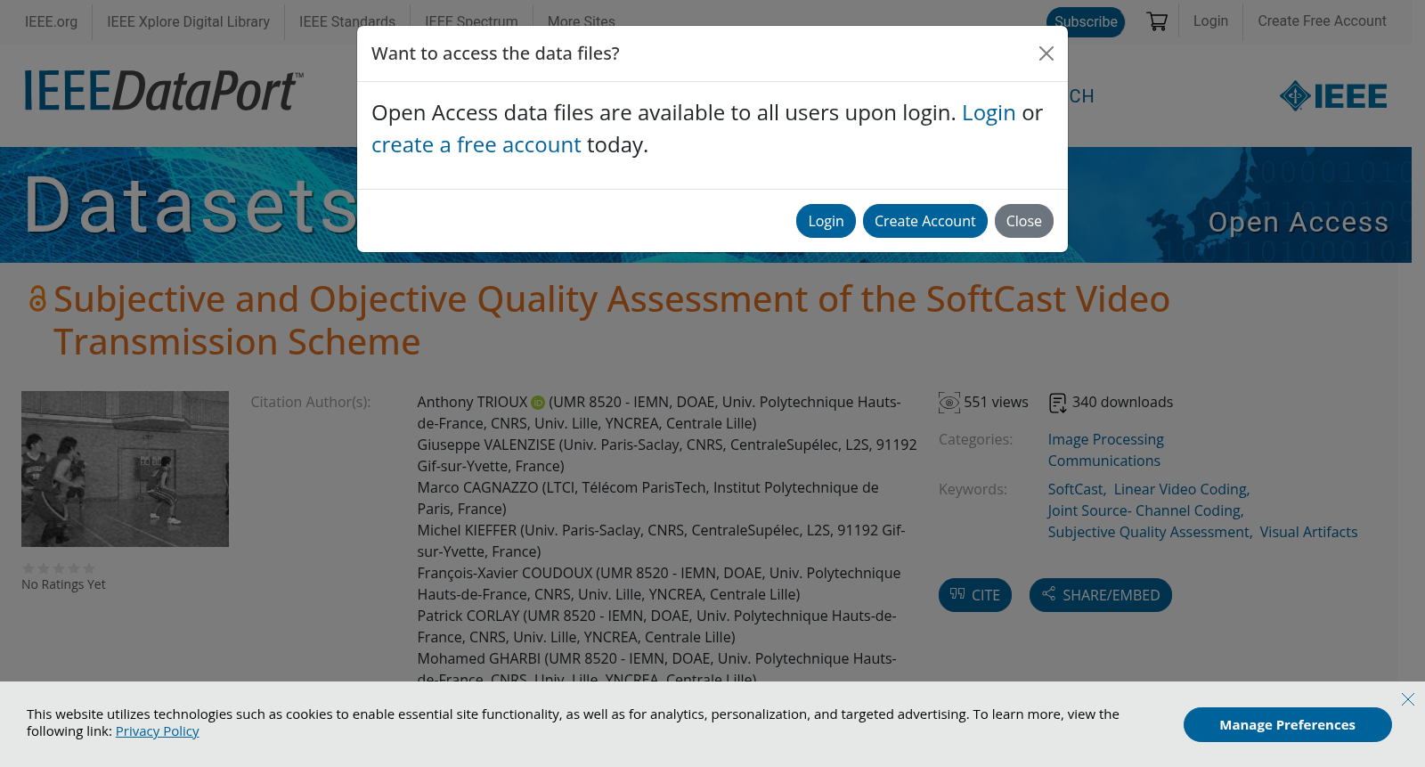 Subjective and Objective Quality Assessment of the SoftCast Video Transmission Scheme 数据集图片