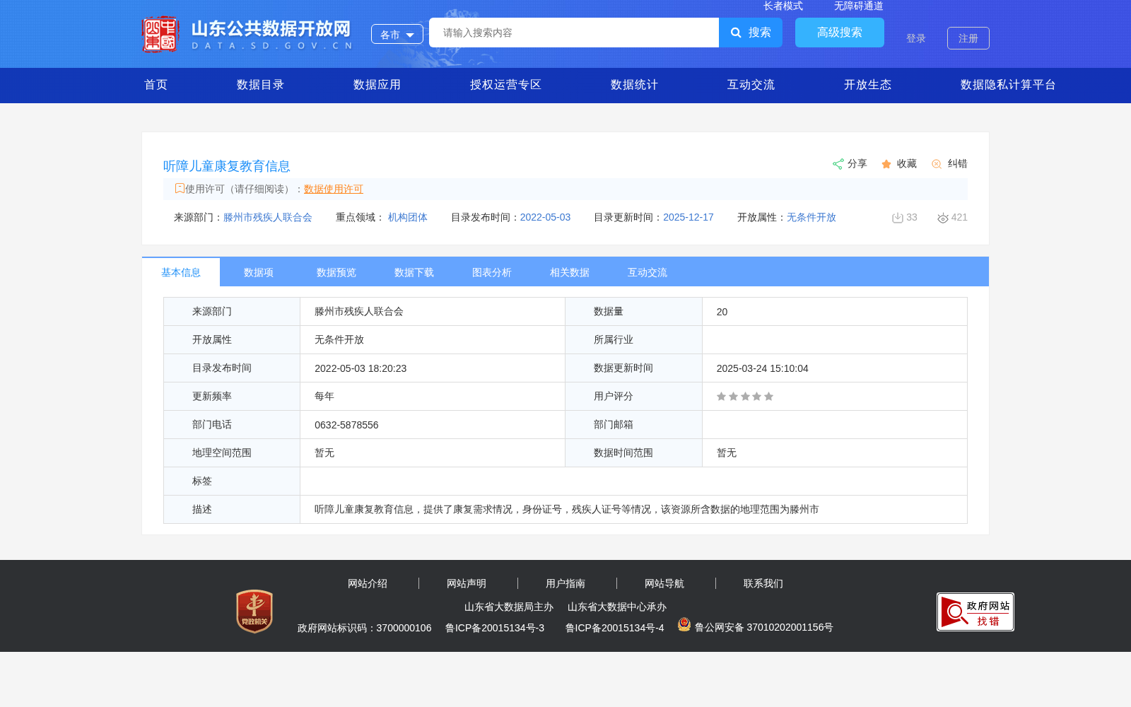 听障儿童康复教育信息 数据集图片