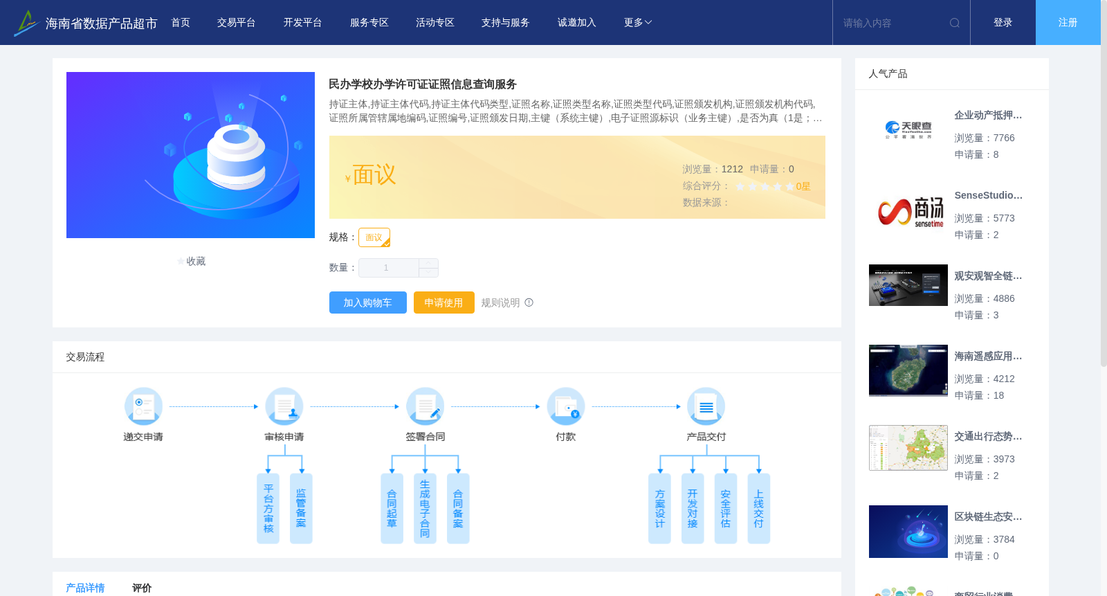 民办学校办学许可证证照信息查询服务 数据集图片