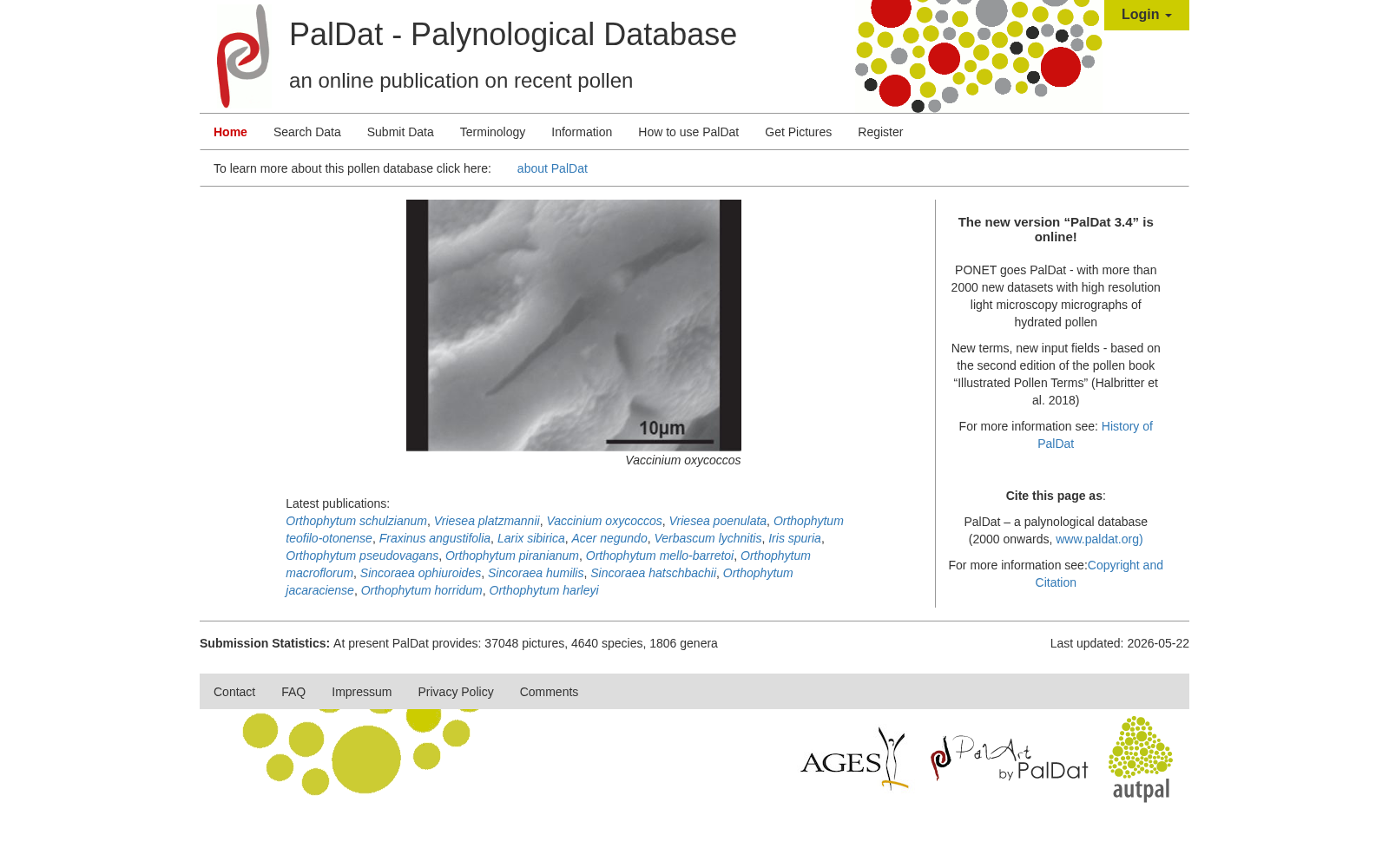 Palynological Database 数据集图片