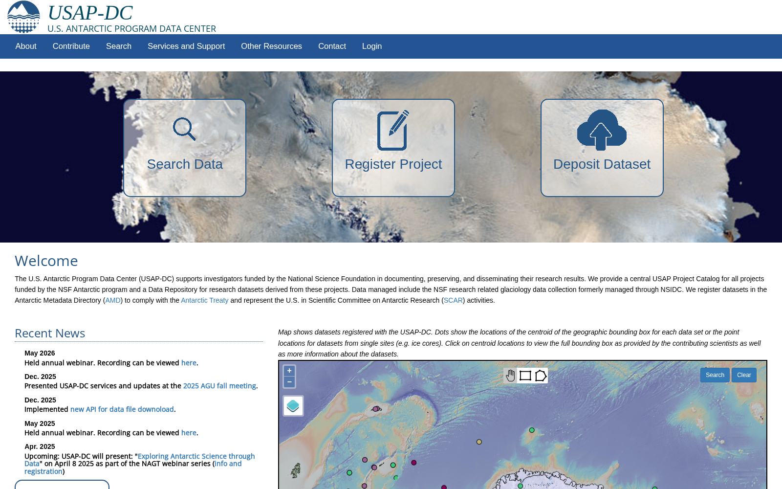 U.S. Antarctic Program Data Center 数据集图片