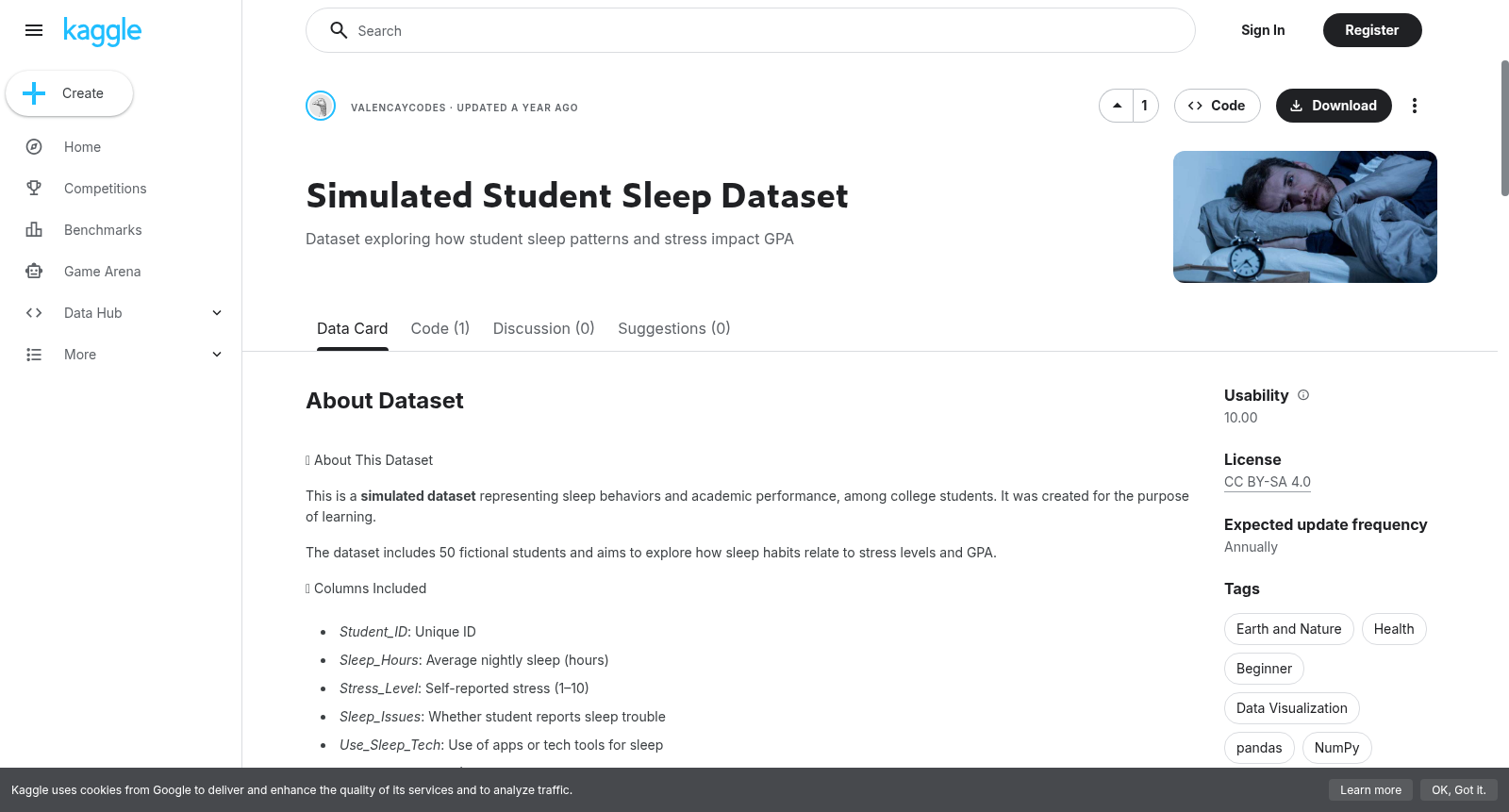 Simulated Student Sleep Dataset 数据集图片