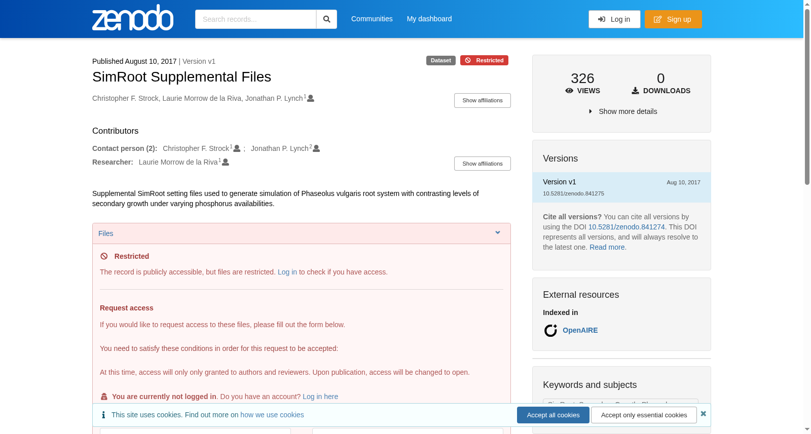 SimRoot Supplemental Files 数据集图片
