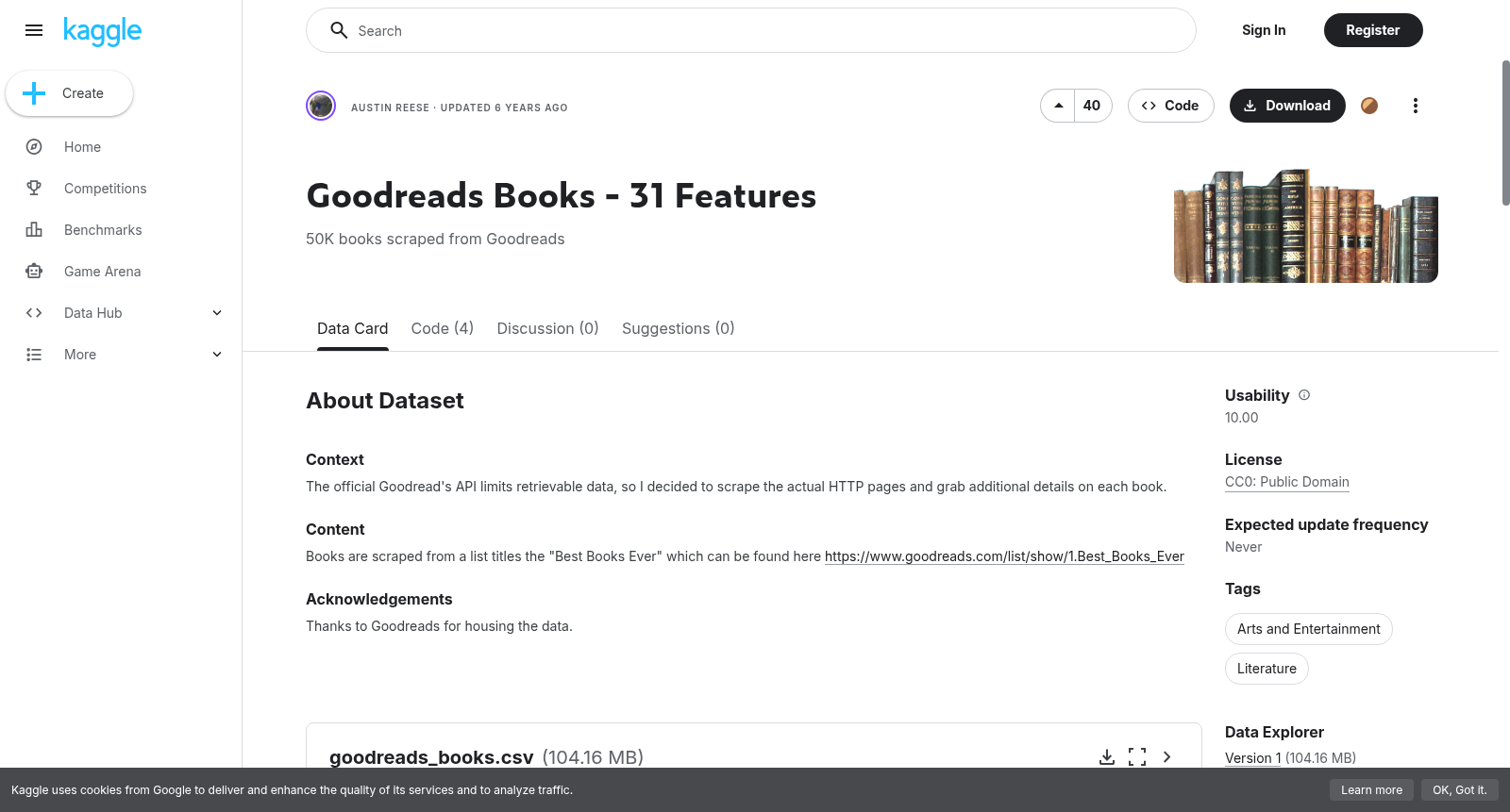 Goodreads Books - 31 Features 数据集图片