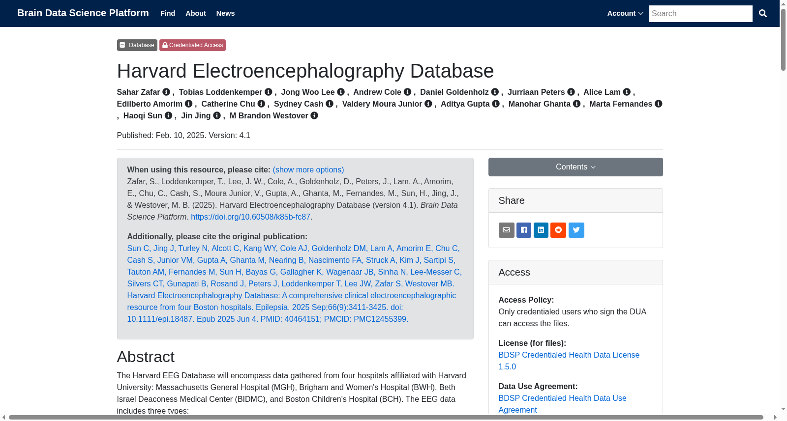 Harvard Electroencephalography Database 数据集图片