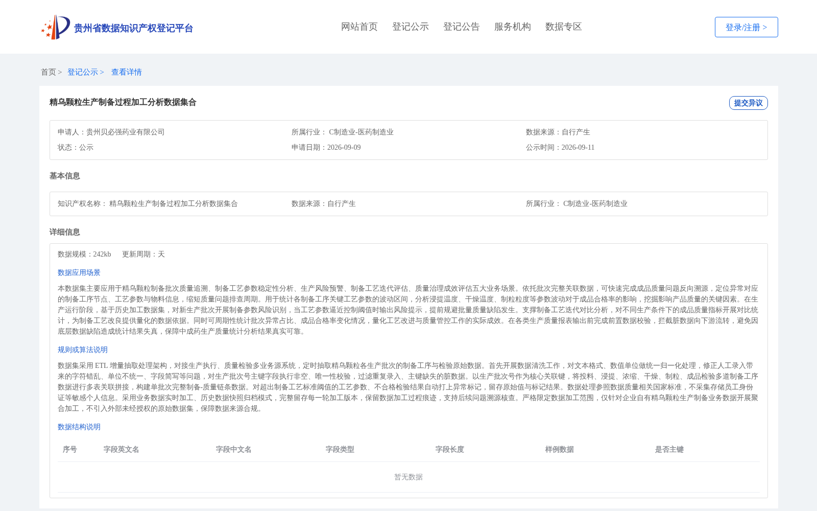 精乌颗粒生产制备过程加工分析数据集合 数据集图片