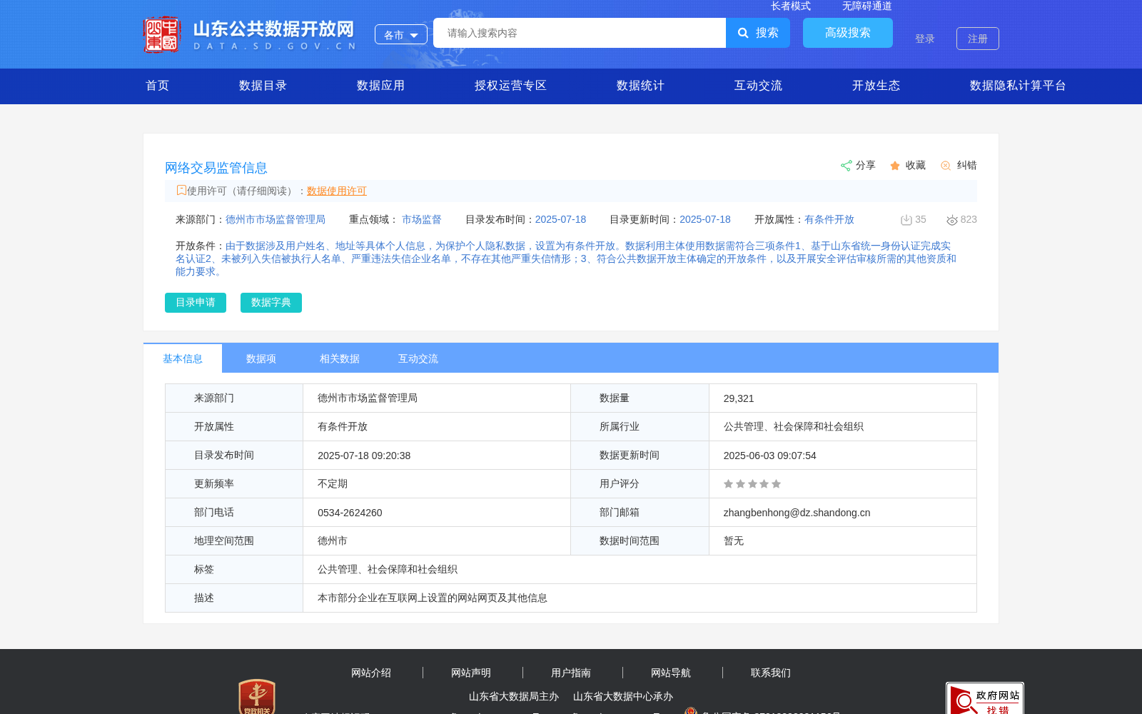 网络交易监管信息 数据集图片